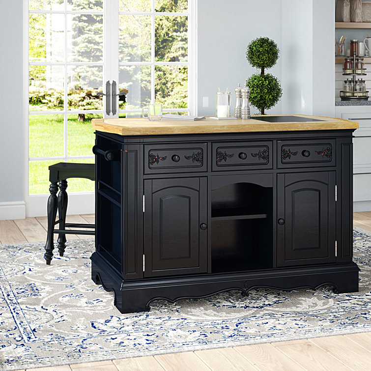 Lark Manor Clemente 56'' Wide Kitchen Island & Reviews Wayfair